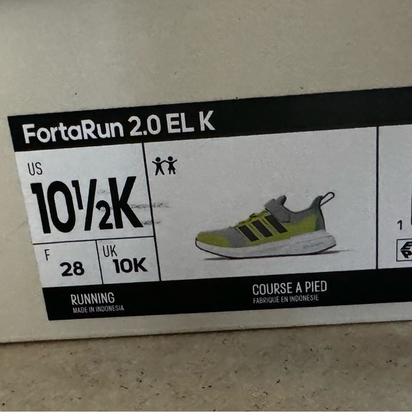 NEW Adidas FortaRun 2.0 EL Kids 10.5 - Picture 6 of 7